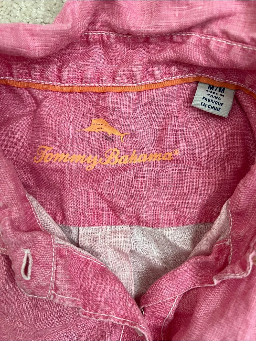 Tommy Bahama Coastalina Sleeveless Button-Down Linen Top in Pink - Picture 4 of 6